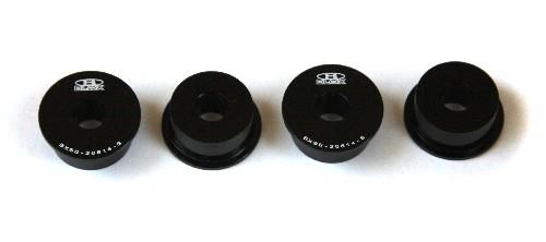 BLOX Racing Honda S2000 Steering Rack Rigid Bushing Kit - Black